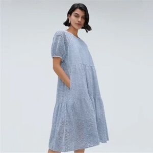 Everlane Tiered Eyelet Dress NWT